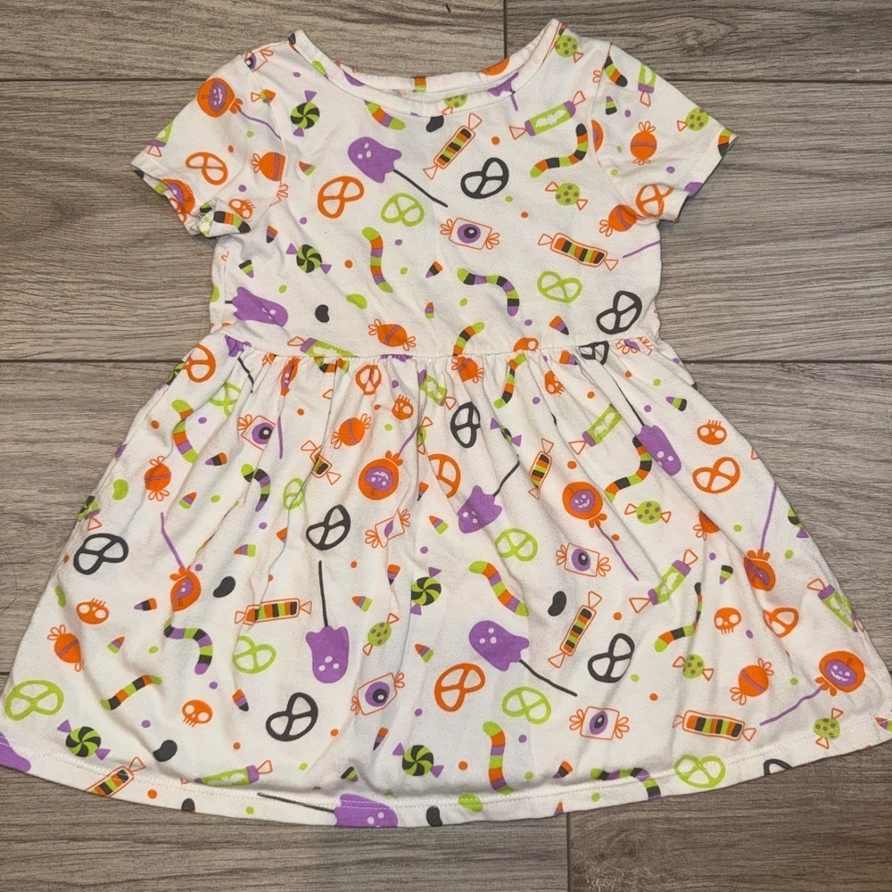 CAT & JACK Halloween Crew Neck Dress